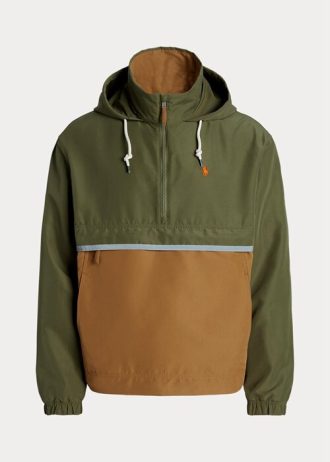Jaquetas com capuz Ralph Lauren masculinas, multicoloridas, dobráveis  e repelentes à água