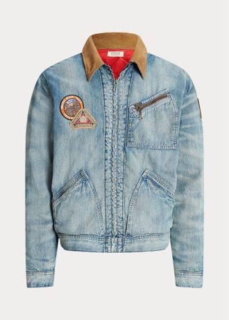 Jaquetas jeans masculinas Ralph Lauren Trucker