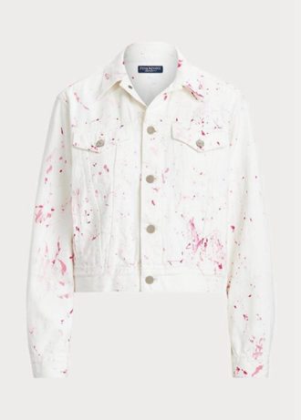 Jaquetas jeans Trucker Ralph Lauren Pink Pony Pink Pony para mulheres brancas