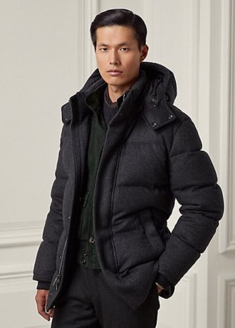 Jaquetas Ralph Lauren Cameron de lã mesclada para homens, pretas