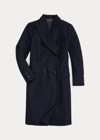 Jaquetas Ralph Lauren de lã sarja azul marinho femininas