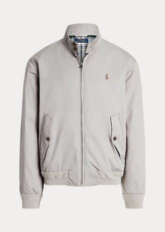 Jaquetas Ralph Lauren de sarja de algodão cinza masculinas