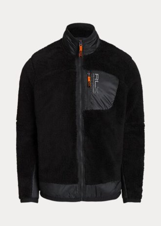 Jaquetas Ralph Lauren Fleece Pile Masculinas Pretas