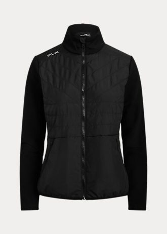 Jaquetas Ralph Lauren Hybrid com zíper completo para mulheres pretas