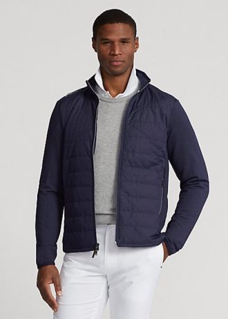 Jaquetas Ralph Lauren Hybrid Mockneck Masculinas Azul Marinho