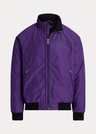 Jaquetas Ralph Lauren masculinas roxas com manga raglan