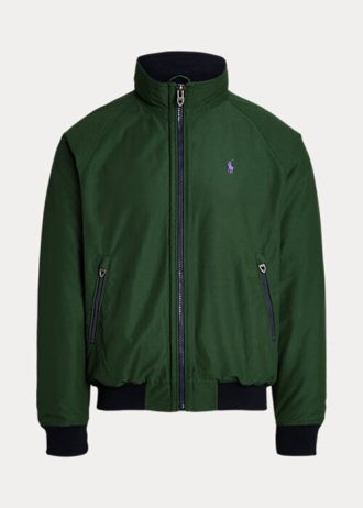 Jaquetas Ralph Lauren masculinas verdes com manga raglan