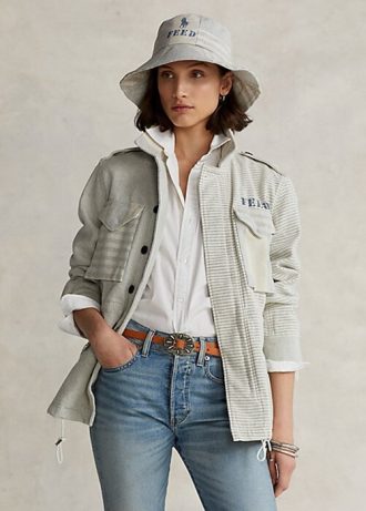 Jaquetas Ralph Lauren Polo x FEED Field cinza femininas