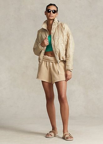 Jaquetas Ralph Lauren Ripstop Dobráveis  Bege Femininas