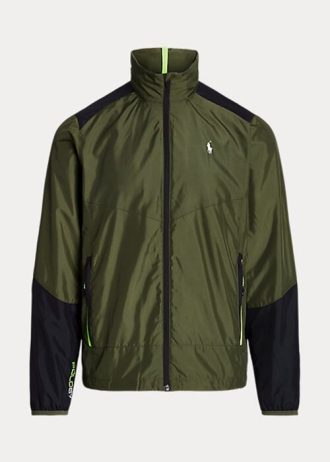 Jaquetas Ralph Lauren Ripstop Repelentes de Água Masculinas Verde Oliva