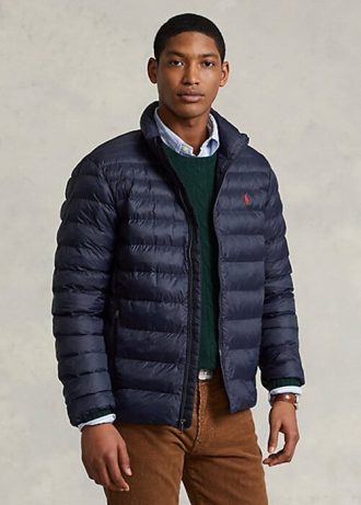 Jaquetas Ralph Lauren The Packable Masculinas Azul Marinho
