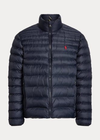 Jaquetas Ralph Lauren The Packable Masculinas Azul Marinho