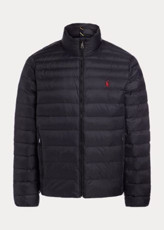 Jaquetas Ralph Lauren The Packable Masculinas Pretas