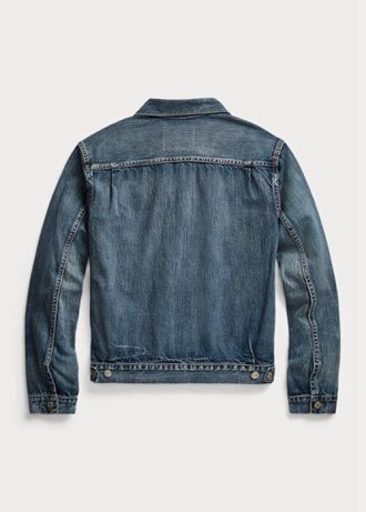 Jaquetas Trucker Ralph Lauren Overdale Indigo Denim Azul Masculino