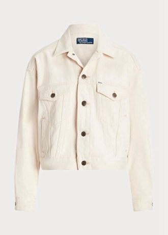 Jaquetas Trucker Ralph Lauren The New Denim Project Femininas Brancas