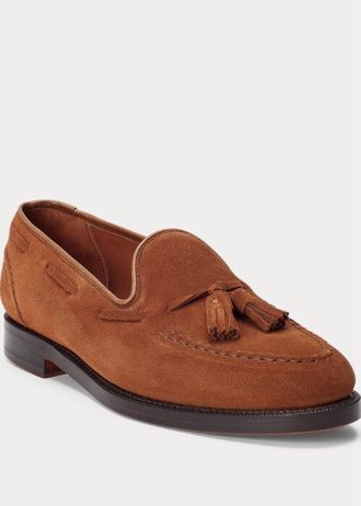 Mocassim Ralph Lauren Booth de camurça marrom masculino