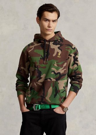 Moletom com capuz camuflado Ralph Lauren masculino multicolorido