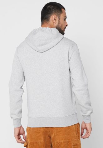 Moletom com capuz estampado Ralph Lauren masculino cinza