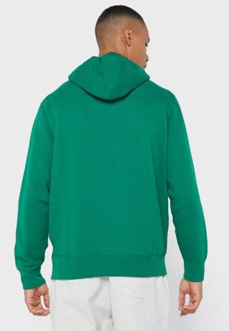 Moletom com capuz masculino verde com logotipo Ralph Lauren