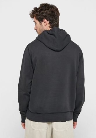 Moletom com capuz preto masculino com logotipo Ralph Lauren