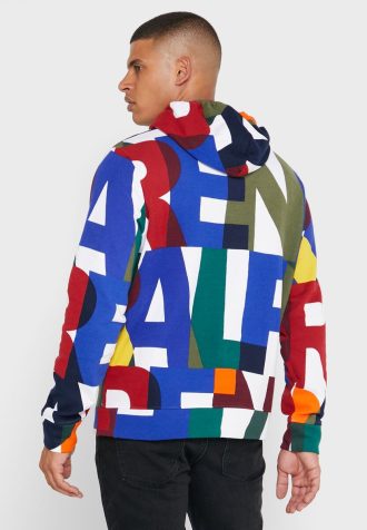 Moletom com capuz Ralph Lauren Color Block masculino multicolorido