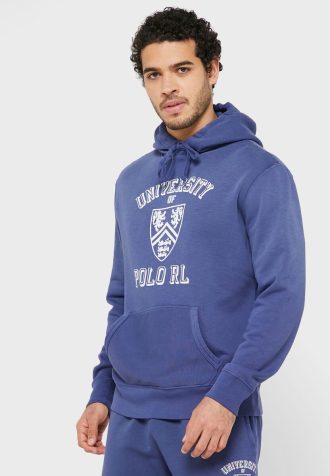 Moletom com capuz Ralph Lauren Essential masculino azul marinho
