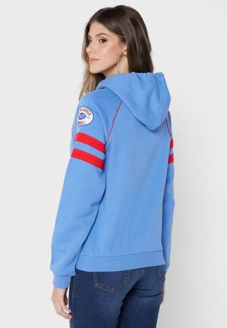 Moletom com capuz Ralph Lauren Graphic Knit Feminino Azul