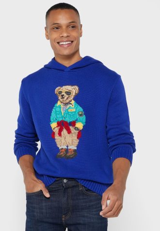 Moletom com capuz Ralph Lauren masculino azul