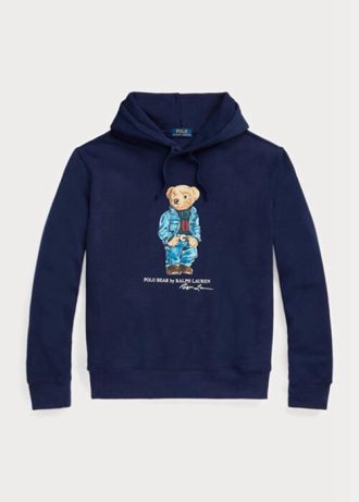 Moletom com capuz Ralph Lauren Polo Bear Fleece Masculino Azul Marinho