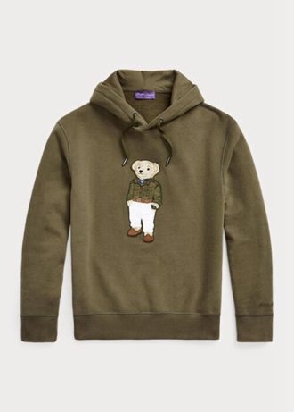 Moletom com capuz Ralph Lauren Polo Bear Fleece Masculino Verde Oliva