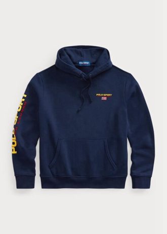 Moletom com capuz Ralph Lauren Polo Sport Fleece masculino azul marinho