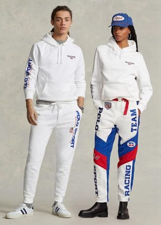 Moletom com capuz Ralph Lauren Polo Sport Fleece masculino branco