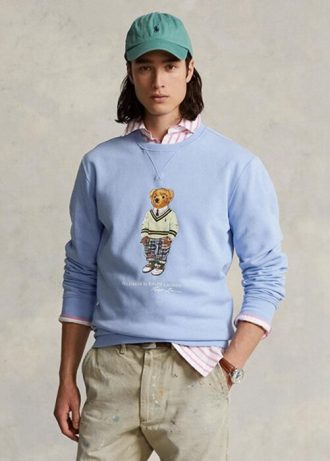 Moletom Polo Bear Fleece Azul Masculino Ralph Lauren