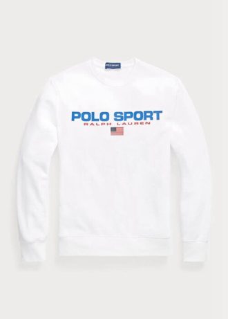 Moletom Ralph Lauren Polo Sport Fleece Masculino Branco