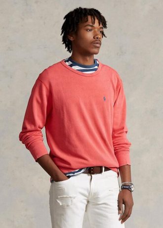 Moletom Ralph Lauren Spa Terry Masculino Vermelho