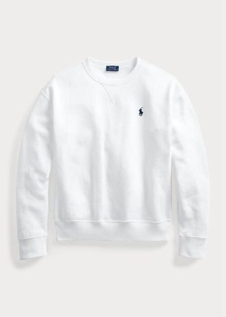 Moletons de lã Ralph Lauren femininos brancos