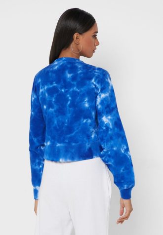 Moletons de malha com gola redonda Ralph Lauren femininos azuis