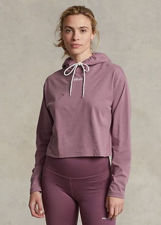 Moletons femininos Ralph Lauren Cropped de algodão em jersey