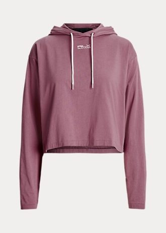 Moletons femininos Ralph Lauren Cropped de algodão em jersey