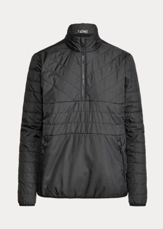 Moletons híbridos Ralph Lauren com zíper de um quarto para mulheres pretas