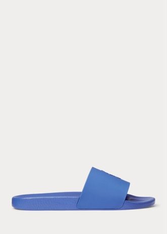 Pantufa Ralph Lauren Signature Pony Masculina Azul
