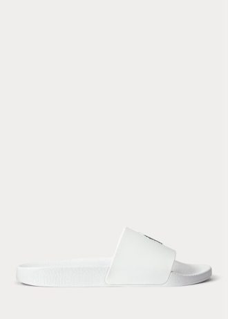 Pantufa Ralph Lauren Signature Pony Masculina Branca/Marinha