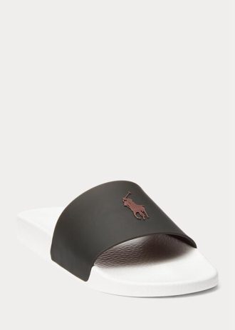 Pantufa Ralph Lauren Thermochromic Signature Pony Masculina Preta/Amarela
