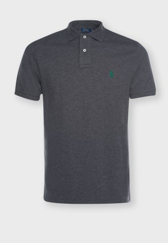 Polo Ralph Lauren Basic Mesh Masculino Cinza