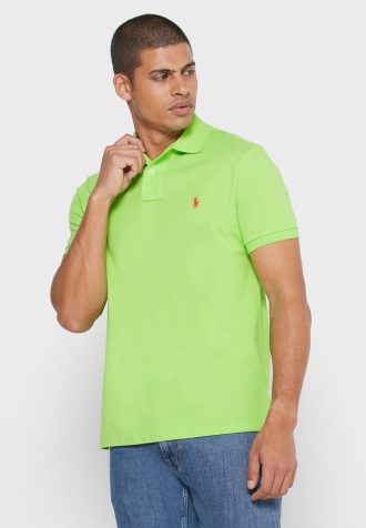 Polo Ralph Lauren Basic Mesh Masculino Verde