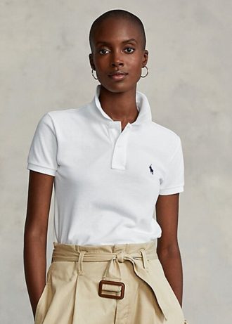 Polo Ralph Lauren Classic Fit Mesh Branco Feminino