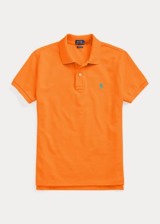 Polo Ralph Lauren Classic Fit Mesh Laranja Feminino