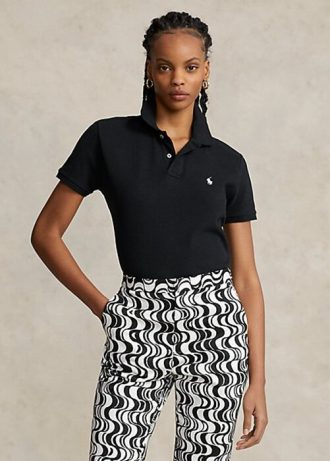 Polo Ralph Lauren Classic Fit Mesh Preto Feminino