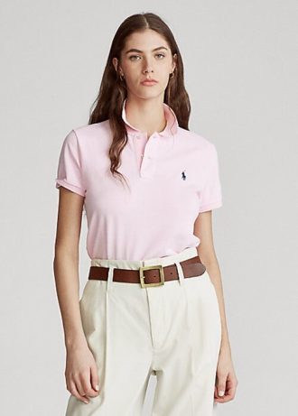 Polo Ralph Lauren Classic Fit Mesh Rosa Feminino