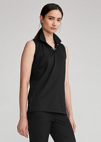 Polo Ralph Lauren Classic Fit Piqué sem mangas feminino preto